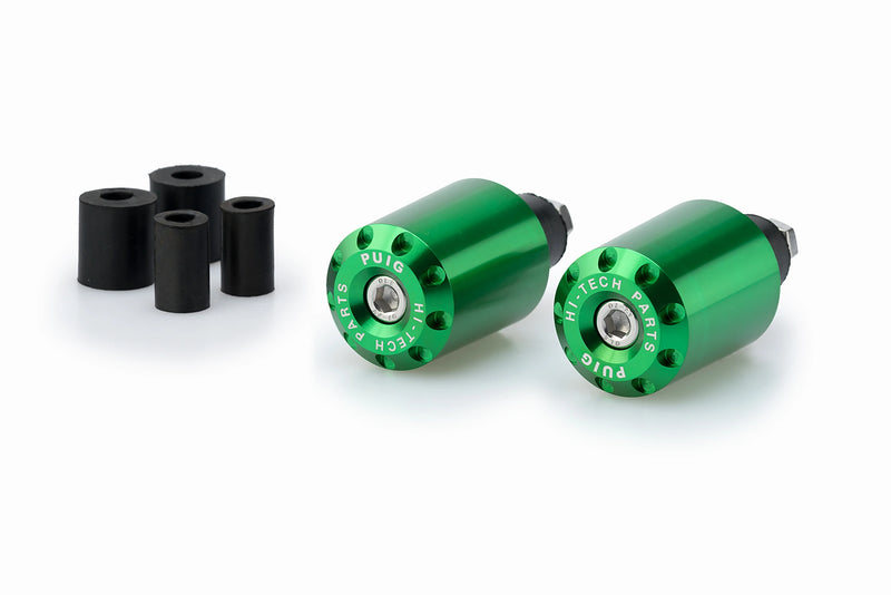 puig long bar end weights m6 thread green