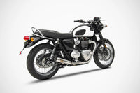zard exhaust rear mount add on for full system triumph t120 2016