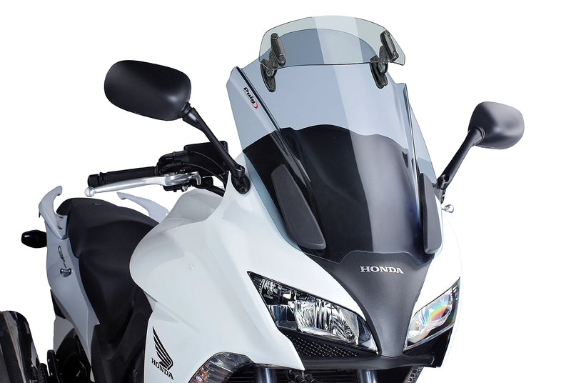 puig touring windshield with visor honda cbf1000f 2010 2016 smoke