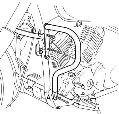 Hepco & Becker Crash Bars Yamaha XVS 650 Drag Star / Classic