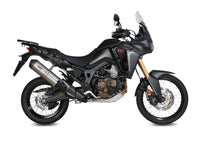 MIVV Exhaust Oval Slip-On Honda CRF1000L Africa Twin 2016- Titanium