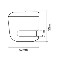 oxford micro xa5 motorcycle alarm disc lock black black