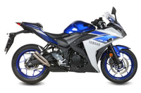 MIVV Exhaust Double Gun Slip-On Yamaha YZF R3 2015-2025 Black