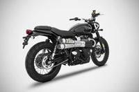 zard exhaust n 2 six days slip ons triumph street scrambler 2017 2019