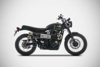zard exhaust n 2 slip ons triumph street scrambler 2017 2019
