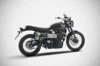 zard exhaust n 2 slip ons triumph street scrambler 2017 2019