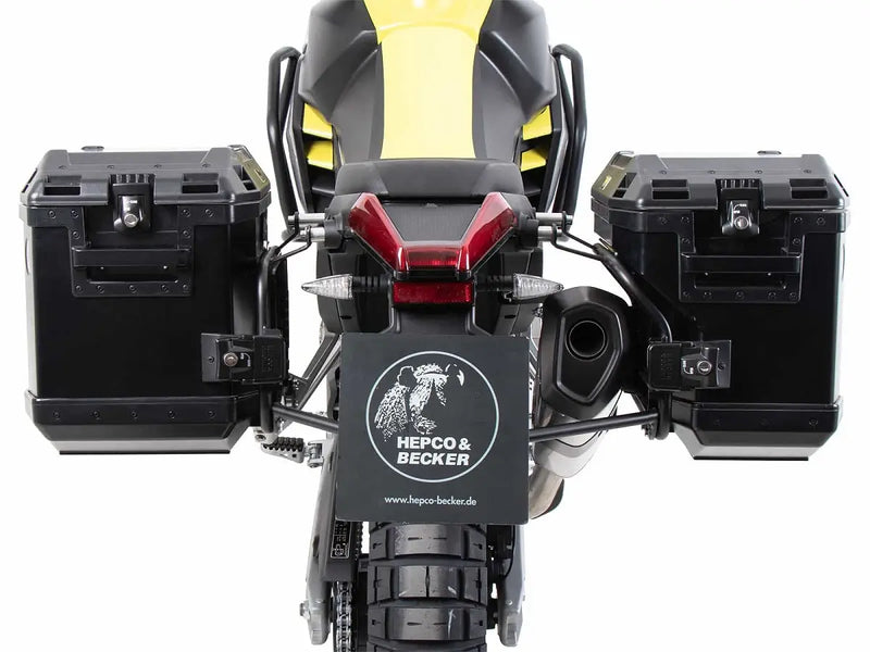 hepco becker xplorer cutout side carrier kit aprilia tuareg 660 2022