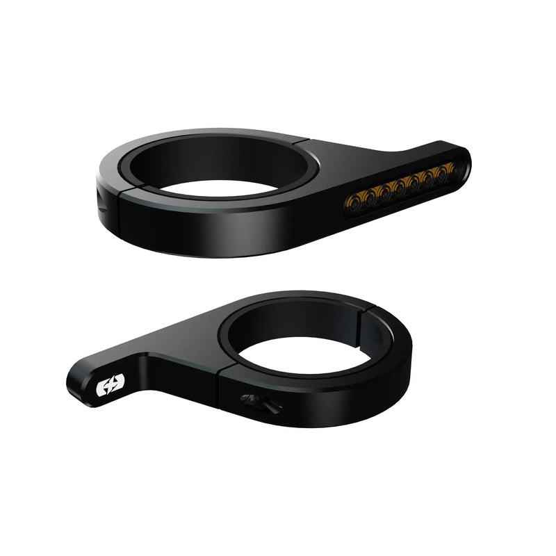 oxford fork mounted dark turner motorcycle turn signals