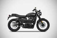 zard exhaust 2 1 conical high system triumph street scrambler 2017 2019