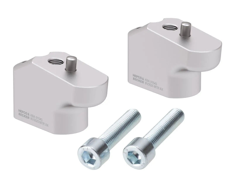 Hepco & Becker Offset Handlebar Riser Blocks Triumph Tiger 900 Rally / GT / Pro '21-'23 / Tiger 850