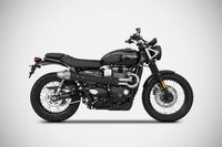 zard exhaust 2 1 conical high system triumph street scrambler 2017 2019