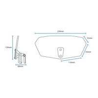 oxford motorcycle windshield spoiler