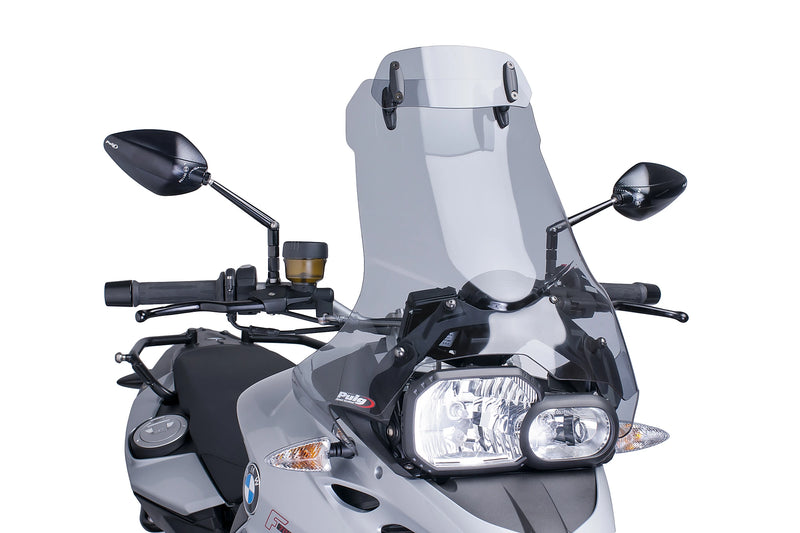 puig touring windshield with visor bmw f700gs 2012 2017 smoke