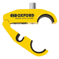 oxford motorcycle brake lock alarm yellow