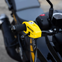 oxford motorcycle brake lock alarm yellow