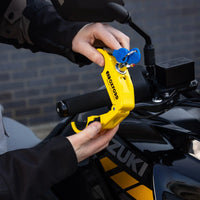 oxford motorcycle brake lock alarm yellow