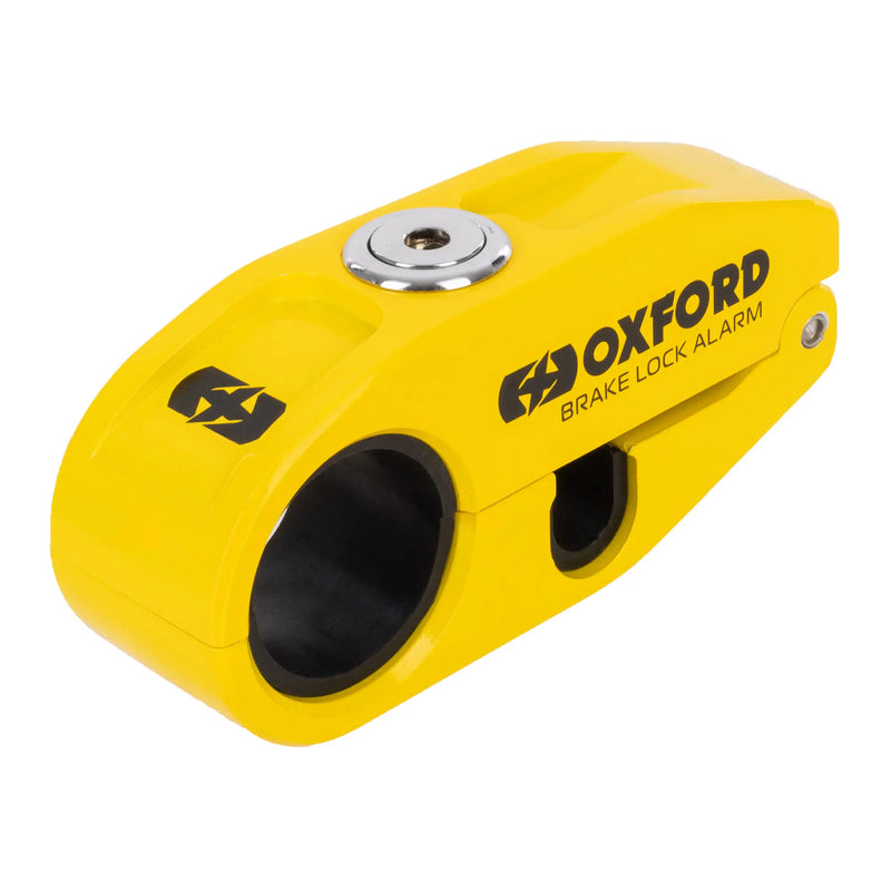 oxford motorcycle brake lock alarm yellow