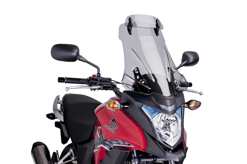 puig touring windshield with visor honda cb500x 2013 2015 smoke