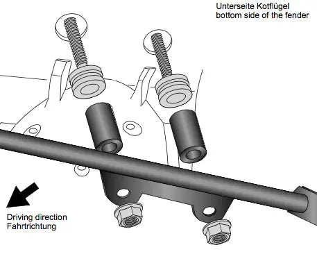 Hepco & Becker Bracket Rear Support Strut Honda Africa Twin '17-