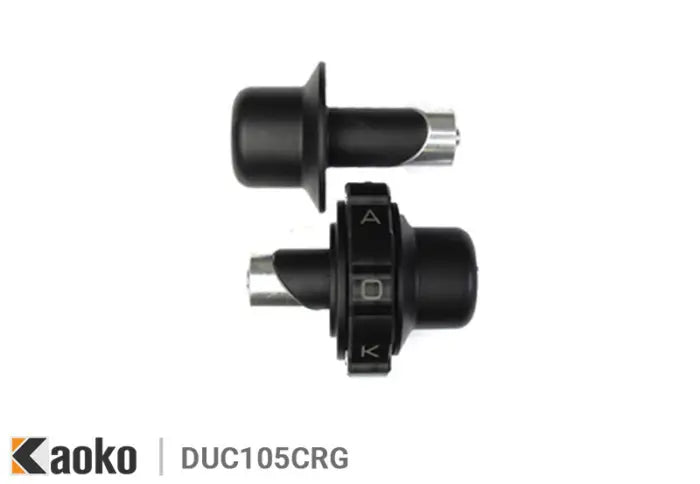 Kaoko Throttle Stabilizer Ducati 848 EVO / Streetfighter 848 / Monster 659 / 796 / 950 / 1100 EVO / Multistrada 950 For CRG Bar End Mirrors