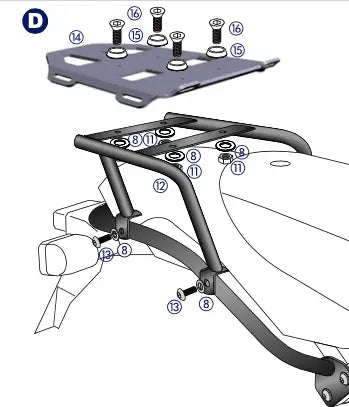 Hepco & Becker Minirack BMW HP2 2005-2008