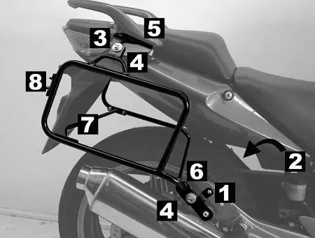 Hepco & Becker Lock-it Side Carrier Honda CBF 500