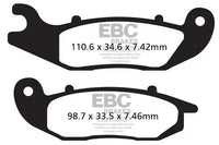 EBC Brake Pads For Honda CRF 250 RL Rally 2019-2021