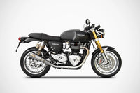 zard exhaust n 2 slip ons triumph thruxton r