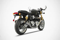 zard exhaust n 2 slip ons triumph thruxton r