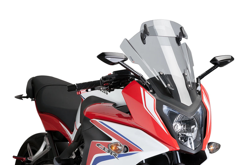 puig touring windshield with visor honda cbr650f 2014 2018 smoke