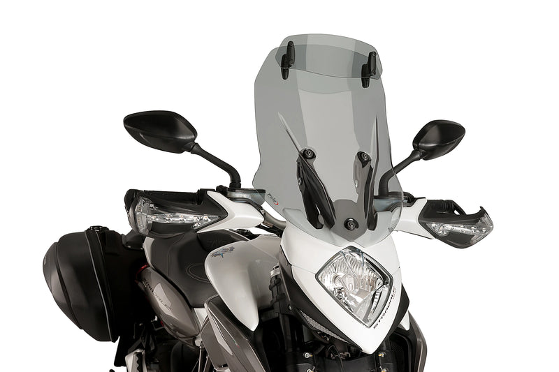puig touring windshield with visor mv agusta stradale 800 2015 2016 smoke