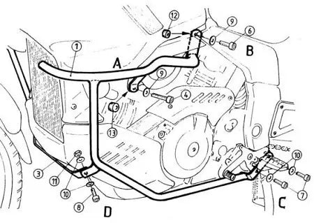 Hepco & Becker Crash Bars Cagiva Navigator