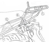 Hepco & Becker Rear Rack Yamaha BT 1100 Bulldog