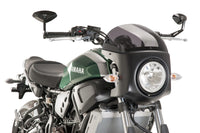 puig retro semi fairing matte black yamaha xsr700 2016 2020