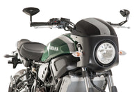 puig retro semi fairing matte black yamaha xsr700 2016 2020