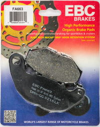 EBC Brake Pads For Yamaha YZF R3 2015-2025