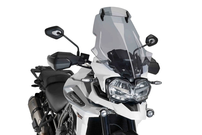 Puig Touring Screen With Visor Triumph Tiger Explorer XC / XCA / XCX / XR / XRT / XRX 2018-2020 Smoke