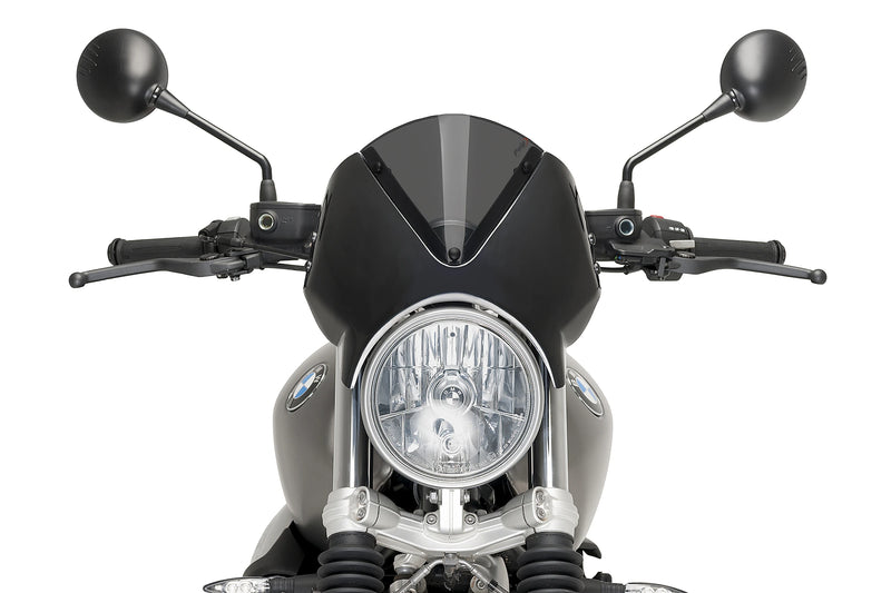 puig retrovision nose fairing black bmw r ninet scrambler 2016 2020