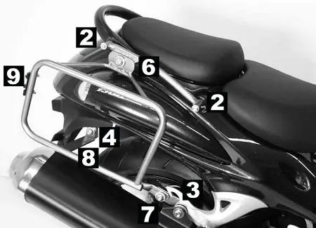 Hepco & Becker Lock-it Side Carrier Suzuki GSX 1300 R Hayabusa from 08'