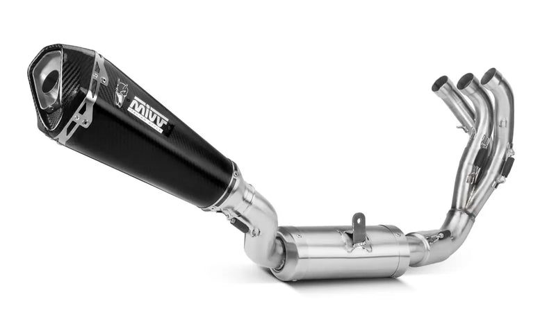 MIVV Exhaust Full Delta Race High Mount Yamaha MT-09 / FZ-09 / SP 2021- Carbon Fiber