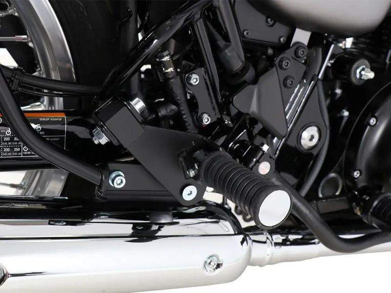 Hepco & Becker Passenger Footpeg Lowering Kit Kawasaki W800 Street / Cafe 2019- Black