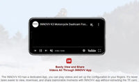 INNOVV K3 Motorcycle Dash Camera System 1080P Recording