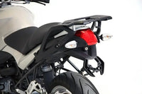 hepco becker rear alurack bmw r1200r with oem bmw side cases