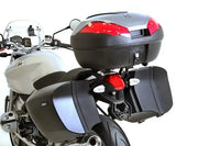 hepco becker rear alurack bmw r1200r with oem bmw side cases