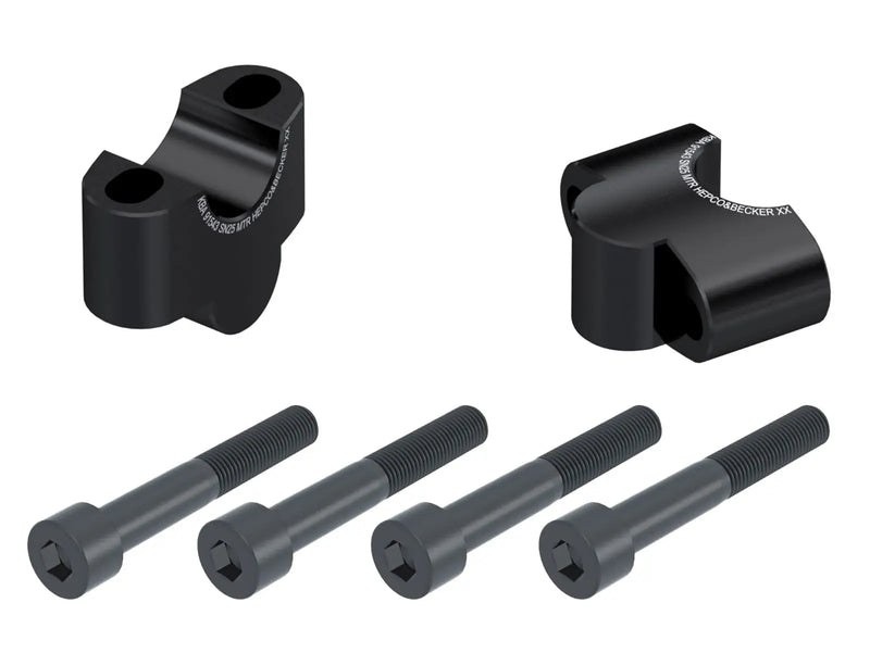 Hepco & Becker Handlebar Riser Blocks Honda CB 750 Hornet 2023- 25mm Black