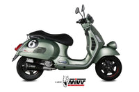 MIVV Exhaust Full Delta Race Piaggio Vespa GTS 300 2008-2020 Black