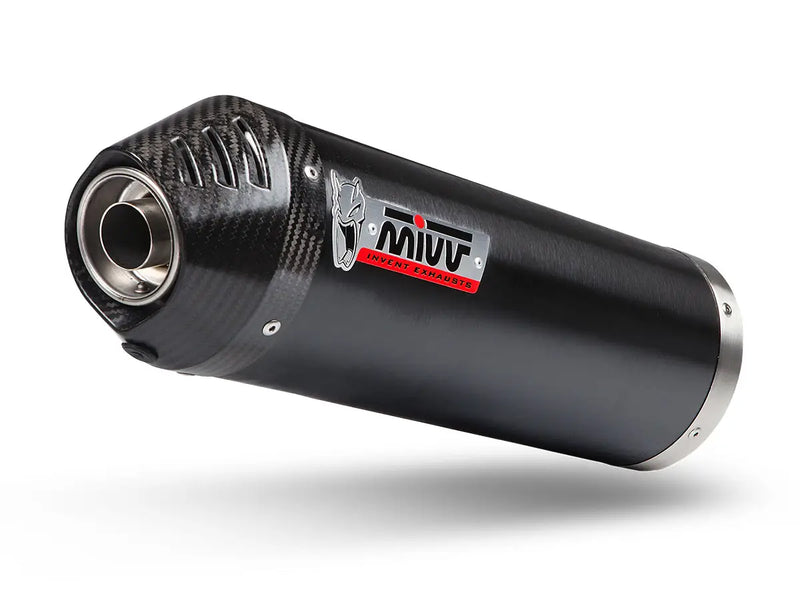 MIVV Exhaust Oval Slip-On Kymco Xciting 400 2013- Black