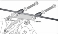 Hepco & Becker Headlight Grill Adapter Suzuki V-Strom 1000 '14-