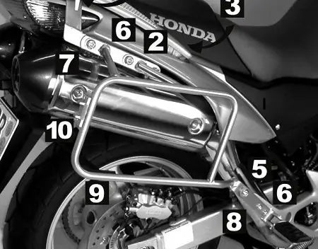 Hepco & Becker Lock-it Side Carrier Honda XLV 1000 Varadero from 07'