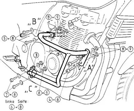 Hepco & Becker Crash Bars Kawasaki ZR-7